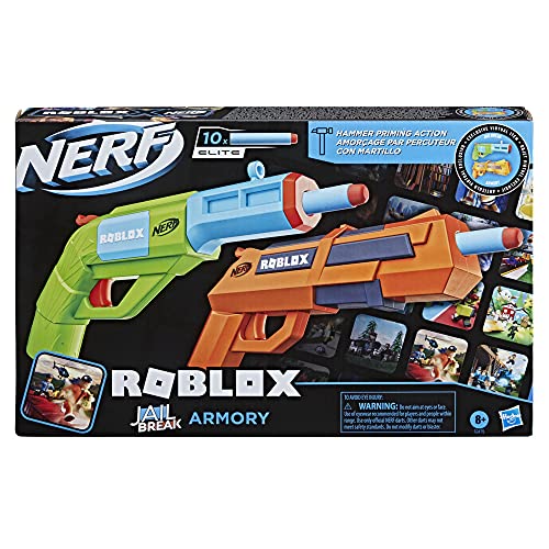 Hasbro Nerf Roblox Jailbreak: Armory, enthält 2 Blaster mit Spannhebel-Action, 10 Nerf Elite Darts, Code zur… – Bild 4