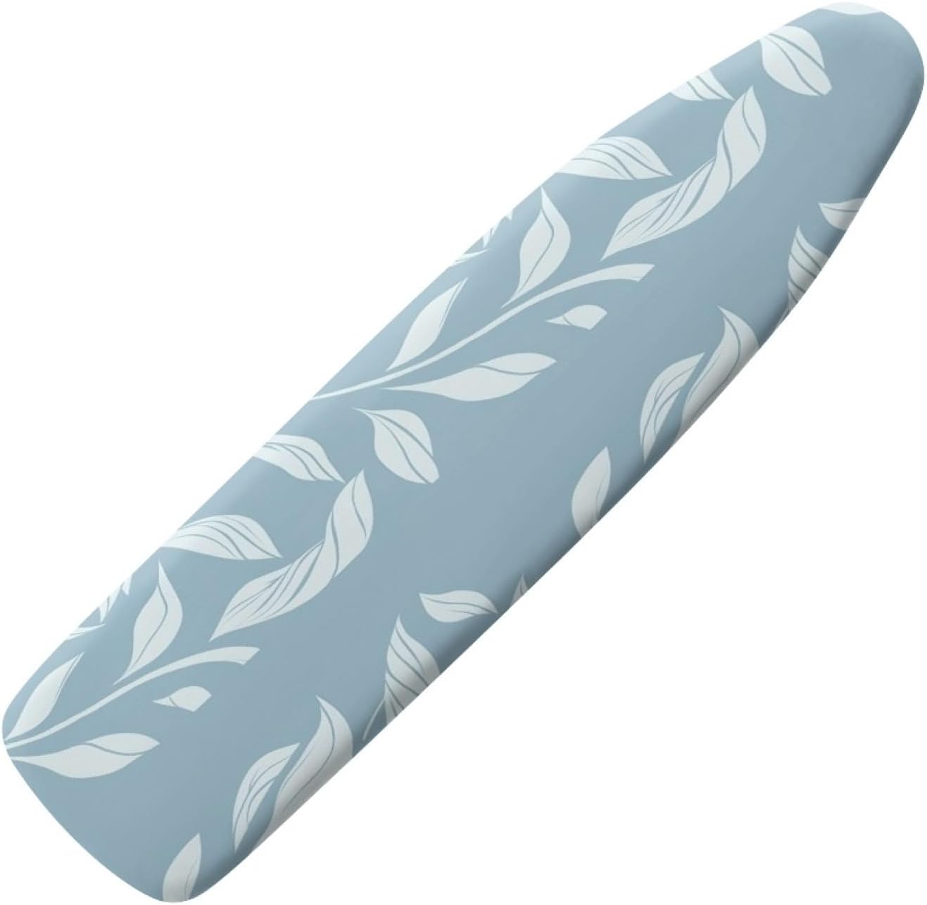 Iron Board Cover with Padding Standard Size Leaves White Padded Ironing Board Covers 15x54 Heat Reflective Extra Thick Wide Non Stick Scorch and Stain Resistant Heatproof