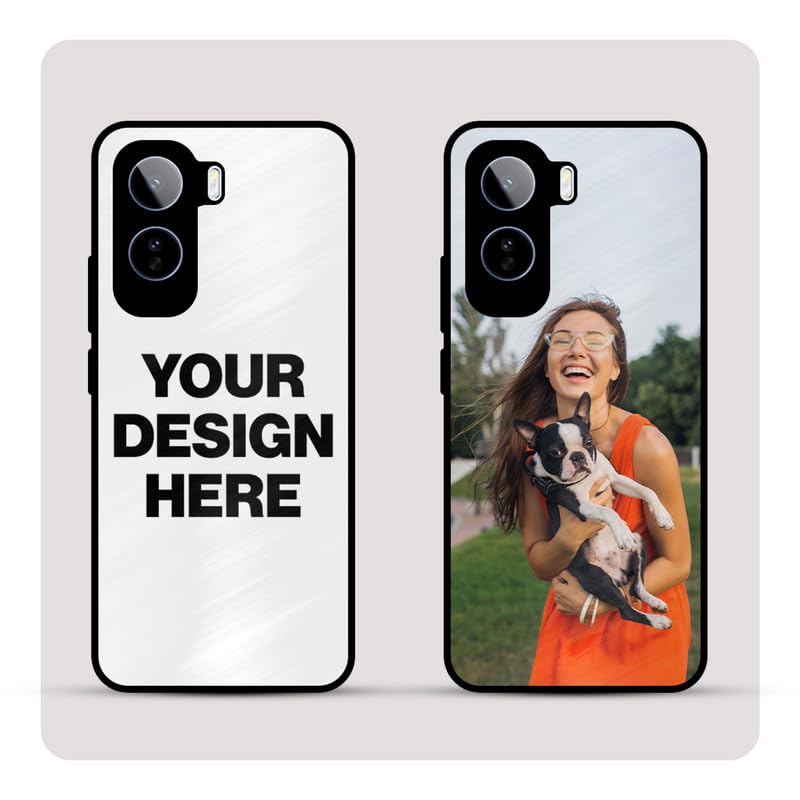 Image of Personalized Back Cover for Vivo T5 Pro | Custom Case with Name, Photo or Logo | PrintShield Hybrid with Soft TPU Grip & Scratch Protection