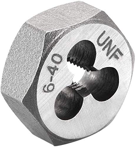Utoolmart 15×6.3mm Hex Pipe Rethreading Die Carbon Steel Industrial Pro Hexagonal Re-Threading Hex Metric Die for Taper Pipe Threads 1pcs