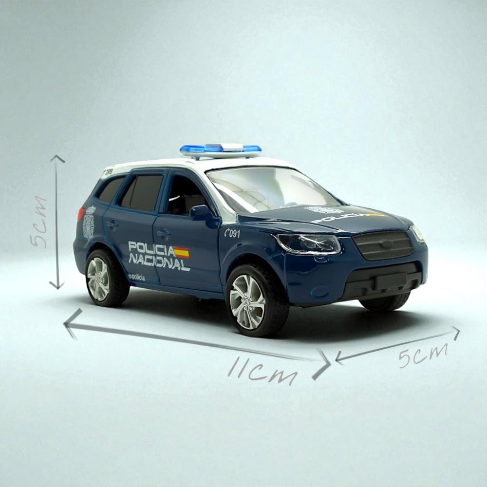 BDM Modèles à l'échelle de la Police nationale et de la Garde civile | Collection voiture et hélicoptère | Réplique fidèle officielle pour vitrine | Véhicules emblématiques d'Espagne