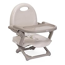 Chicco Pocket Snack Rialzo Sedia per Bambini 6 Mesi-3 Anni (15 kg), Seggiolino Pappa Alzasedia da Tavolo Portatile Seggiolone Da Viaggio Chiusura Compatta, Vassoio Rimovibile, Beige