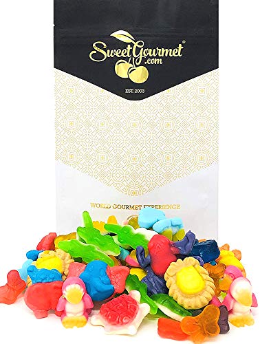 SweetGourmet Day At The Zoo | Gummi Candy Animals | Gummy Candies Bulk Unwrapped | 15oz Bag