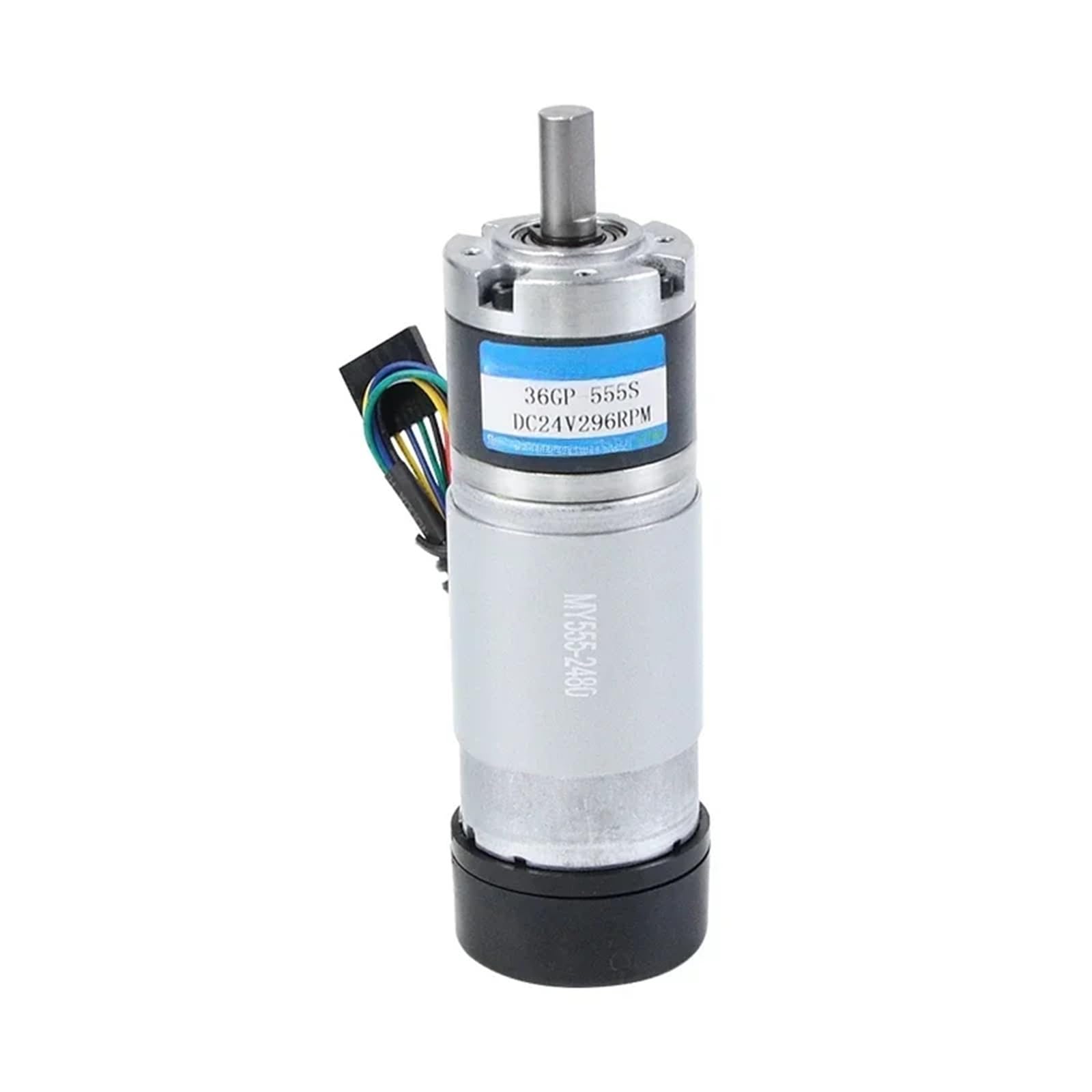Motorreductor de CC en miniatura de 12 V y 24 V, engranaje planetario 555S con codificador, motor de control de velocidad grande, pequeño(6mm output shaft,16rpm,24V Single motor)