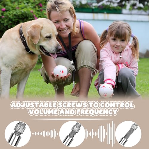 HANGGON 2 Stück Hundepfeife Rückruf Mit Klicker Hund Clicker Einstellbare Hundepfeife Hochfrequenz Lautlos Mit Umhängeband Erziehungshilfen Für Hunde Training Zubehör Hundeerziehung