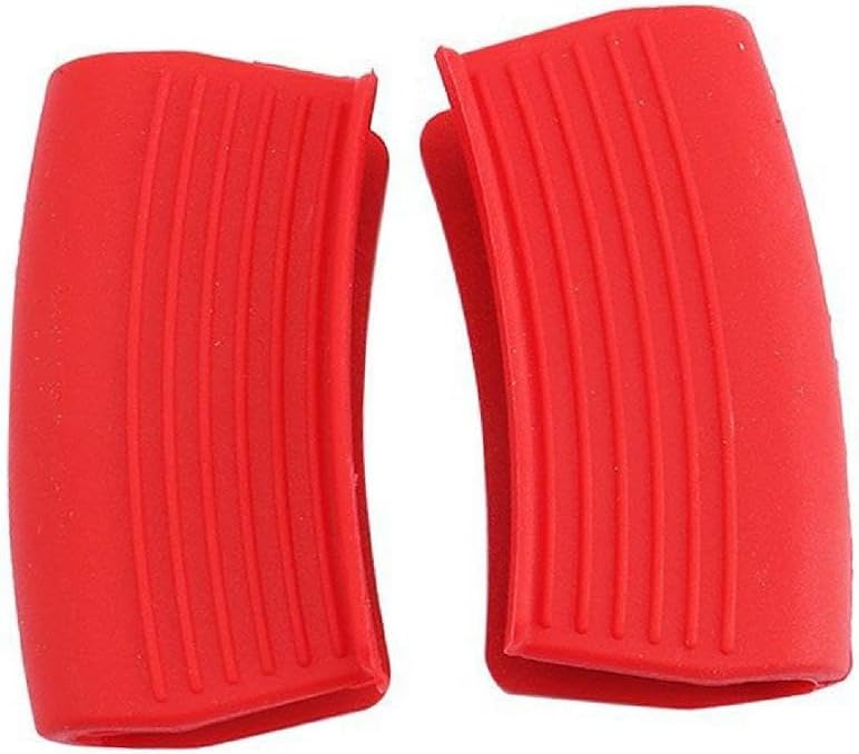 2 Pcs Silicone Assist Handle Holder Heat Resistant Potholders Holders Cover Kitchen