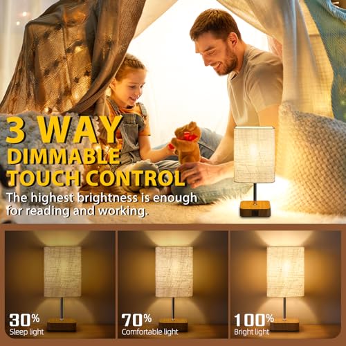 Touch Bedside Table Lamp Set of 2 - Image 3