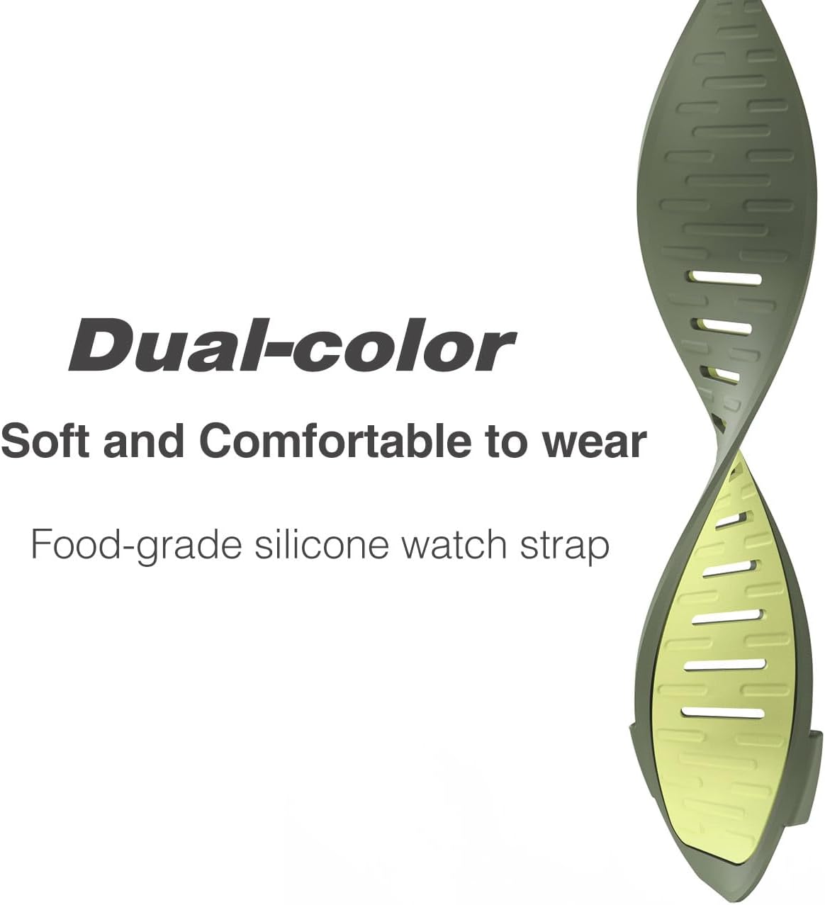Men Women Soft Silicone Wristband Compatible with Whoop 4.0 Band Strap, Replacement Adjustable Breathable Sport Band for Whoop 4.0 & U-shaped Metal Frame image 3