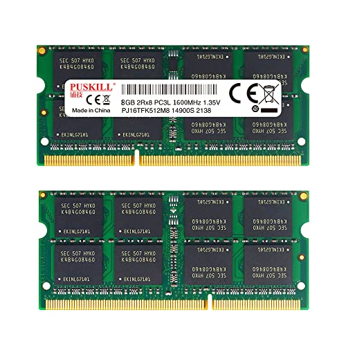 PUSKILL Memória para notebook RAM DDR3 8GB 1600MHZ 1.2V Memória de 8GB