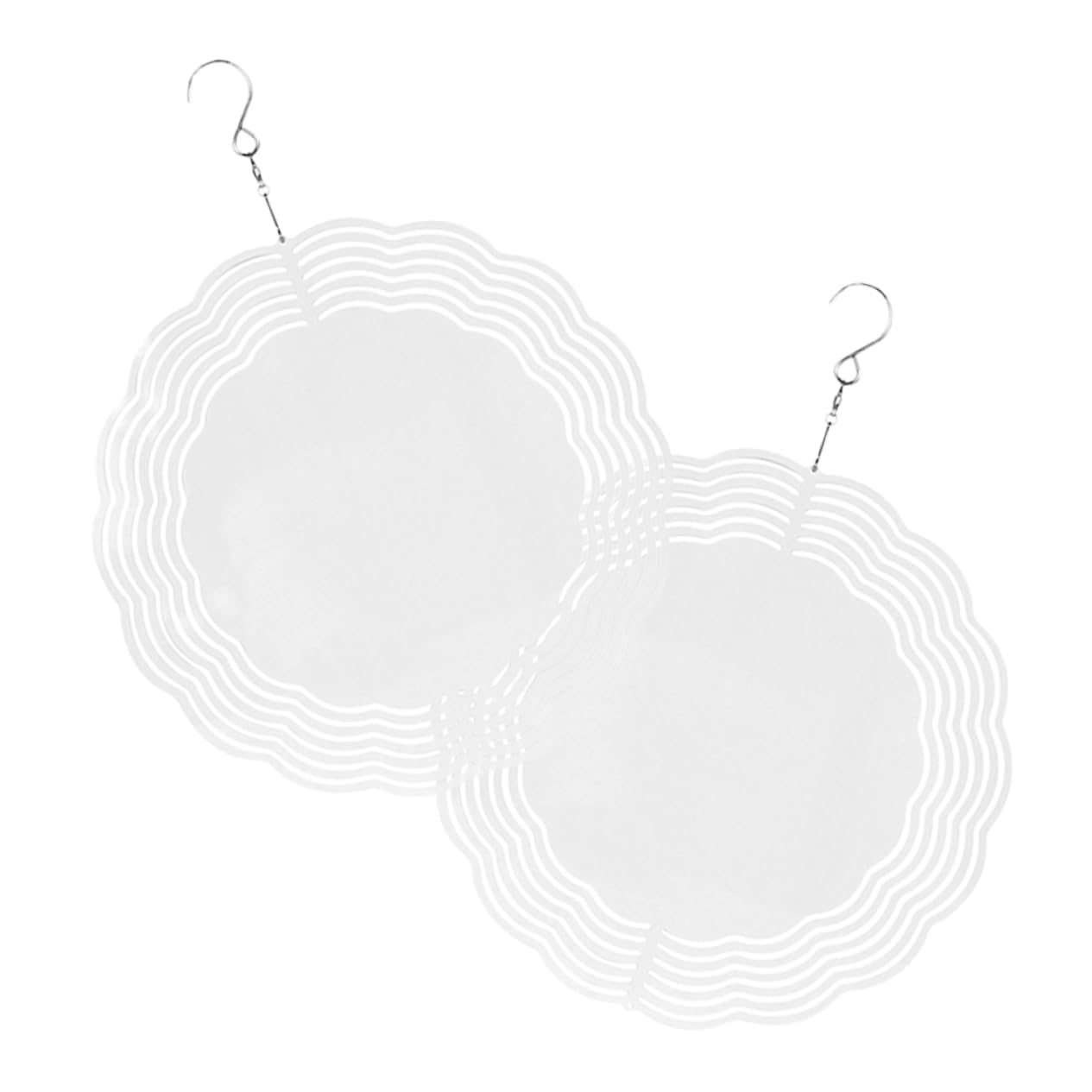 Abaodam 2Pcs Sublimation Blank Wind Spinner Blanks Wind Spinner Decor for Outdoor for Window and Party Decoration