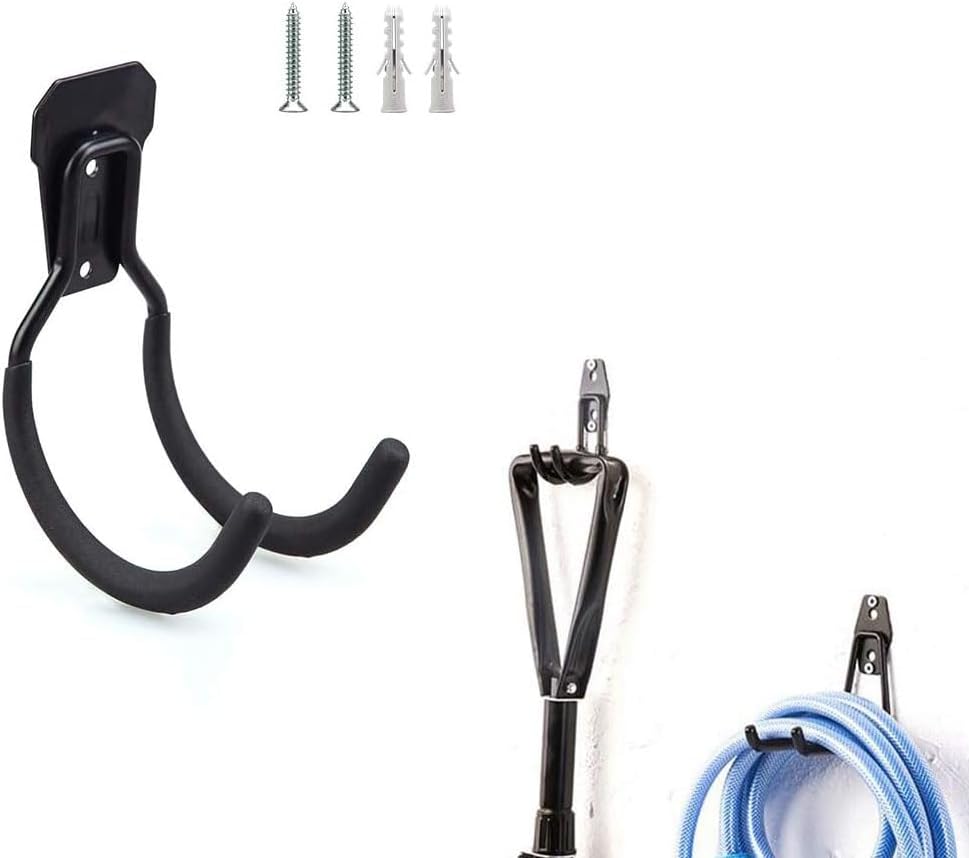 Stainless Steel Hose Hanger, Wall Mount Hose Holder, Deluxe Heavy Duty Wall Mount Hose Hanger, Outdoor Wall Mounted Tap Watering Organizer Storage Holder, for Hoses, Garden, Garage, Bulk items, 2Pcs