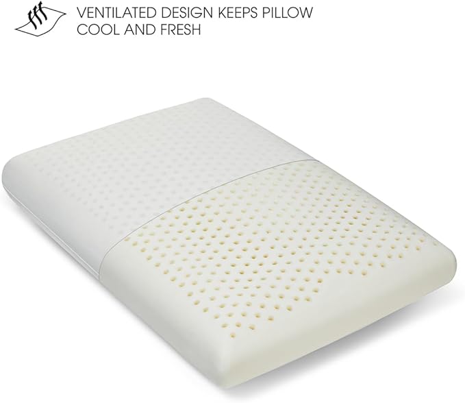 Almohada Látex Firme Tamaño Estándar con Funda de Algodón Removible miniatura 5