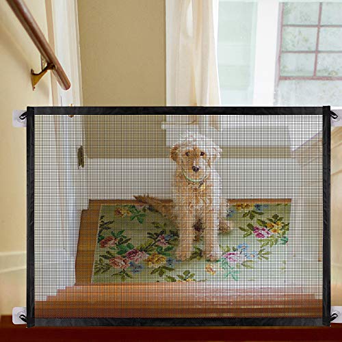OYOZ Magic Gate, Pet Safety Enclosure, Portable Folding Safe Guard Install Anywhere (Black)