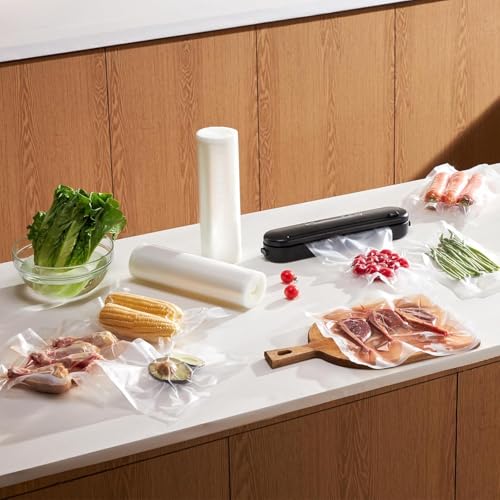 Image of Smart Saver 2 Pack (28x500) cm each Thickened Vacuum Sealer rolls for Food, Smell-Proof, Puncture Prevention, Heavy duty, Food Saver, Great for Vacuum storage,Meal Prep or Sous Vide