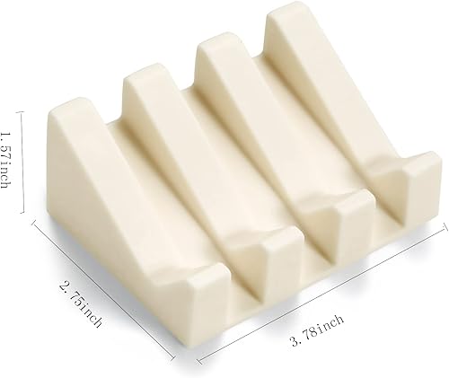 Miniatura 2 de Jabonera de silicona con desagüe para ducha, soporte de jabón para barra de baño, bandeja de secado de cascada autodrenante, soporte para esponja de