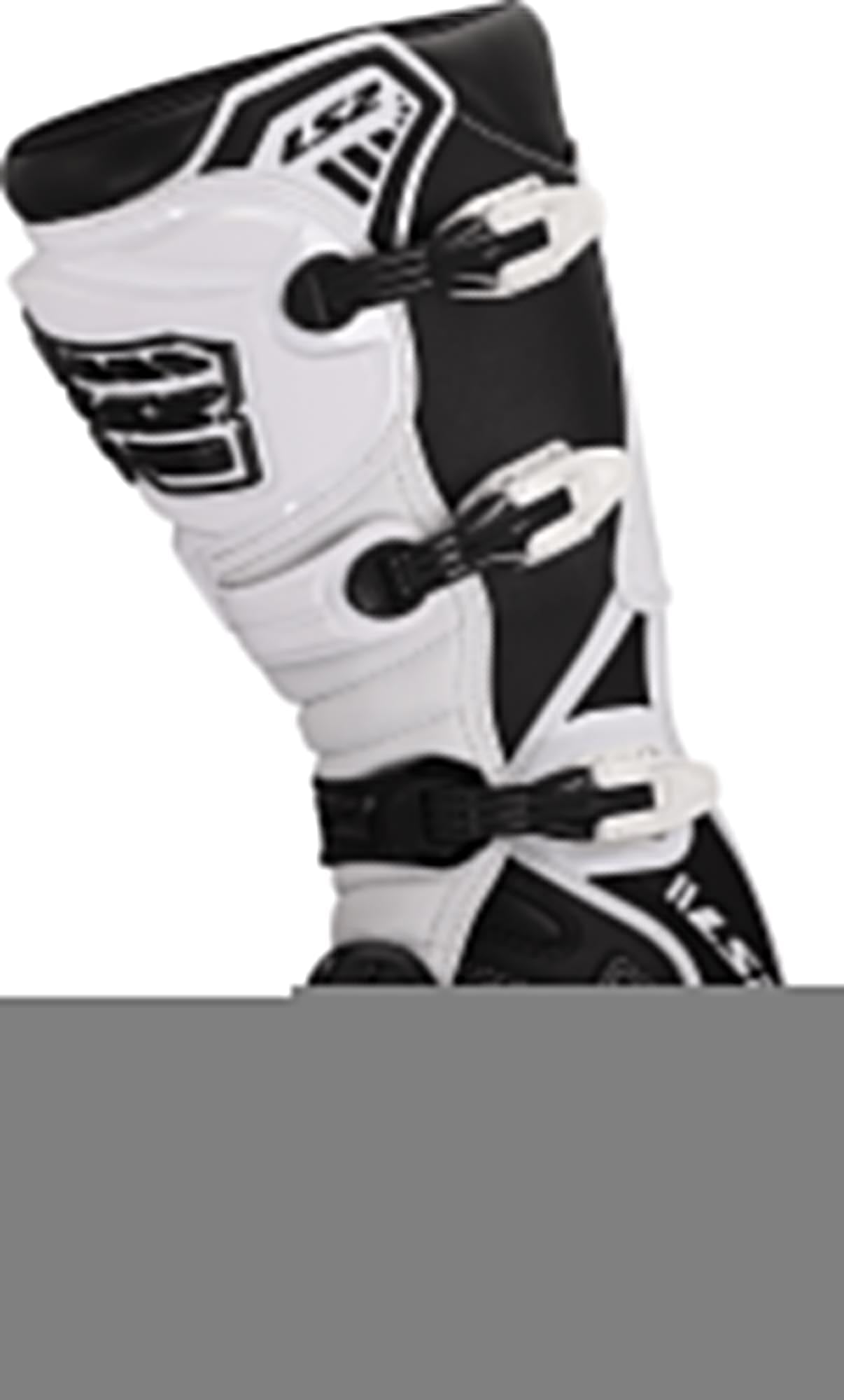 LS2 Raptor Motocross Stiefel, schwarz/weiß, 43