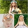 VEGCOO Lot de 5 Couronnes de Fleurs Bandeau, Headbands en Ruban Elastique Pour Cheveux, Pour Photographie de Voyage, Festival, Mariage et Fête #5