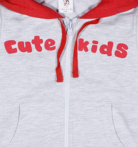 Image of Luke and Lilly Kids Hooded Sweater for Winter wear with Cotton Fabric