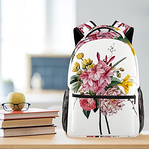 Sac à dos d'école marguerites pour PC 14 pouces multicolore jaune - 6