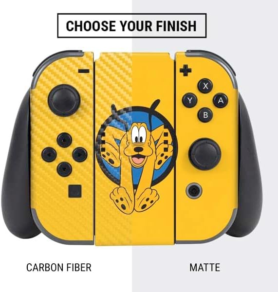 Skinit Decal Gaming Skin Compatible with Nintendo Switch Bundle - Officially Licensed Disney Friends Pluto Design