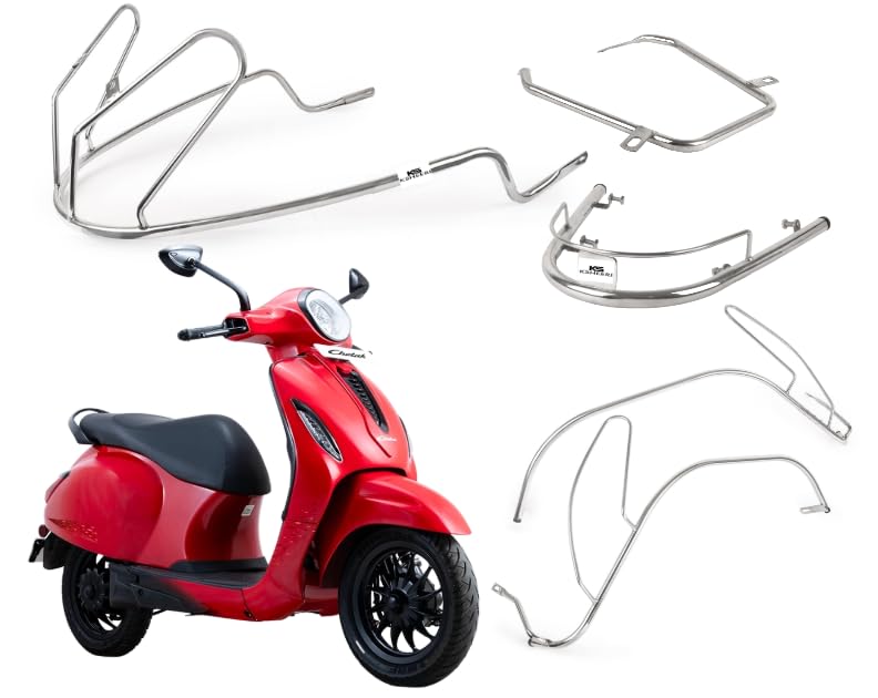 Chetak 2903 Body Kit Chrome Crash Guard Suitable For Bajaj Chetak 2903 Electric Scooter (Full Body Kit Set)