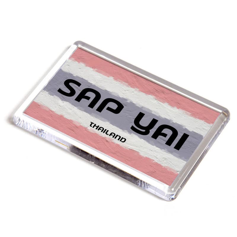 FRIDGE MAGNET - Sap Yai - Thailand Flag