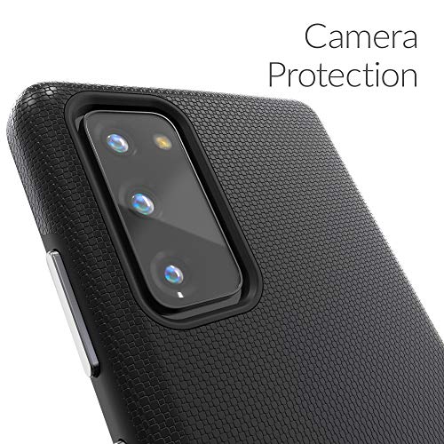 Image of Crave for Samsung Galaxy S20 FE Case, Shockproof Protection Dual Layer Case for Samsung Galaxy S20 FE 5G (6.5 inch) - Black