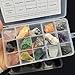 Rock & Mineral Collection Kit for Adults and Kids Natural Rocks for Tumbling Polishing Gemstone Raw Crystals Rough Stones for Wicca & Reiki (15Pcs)