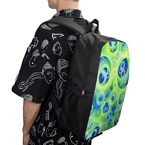 Mochila escolar unisex Bubble con estampado 3D de 17 pulgadas para estudiantes 4