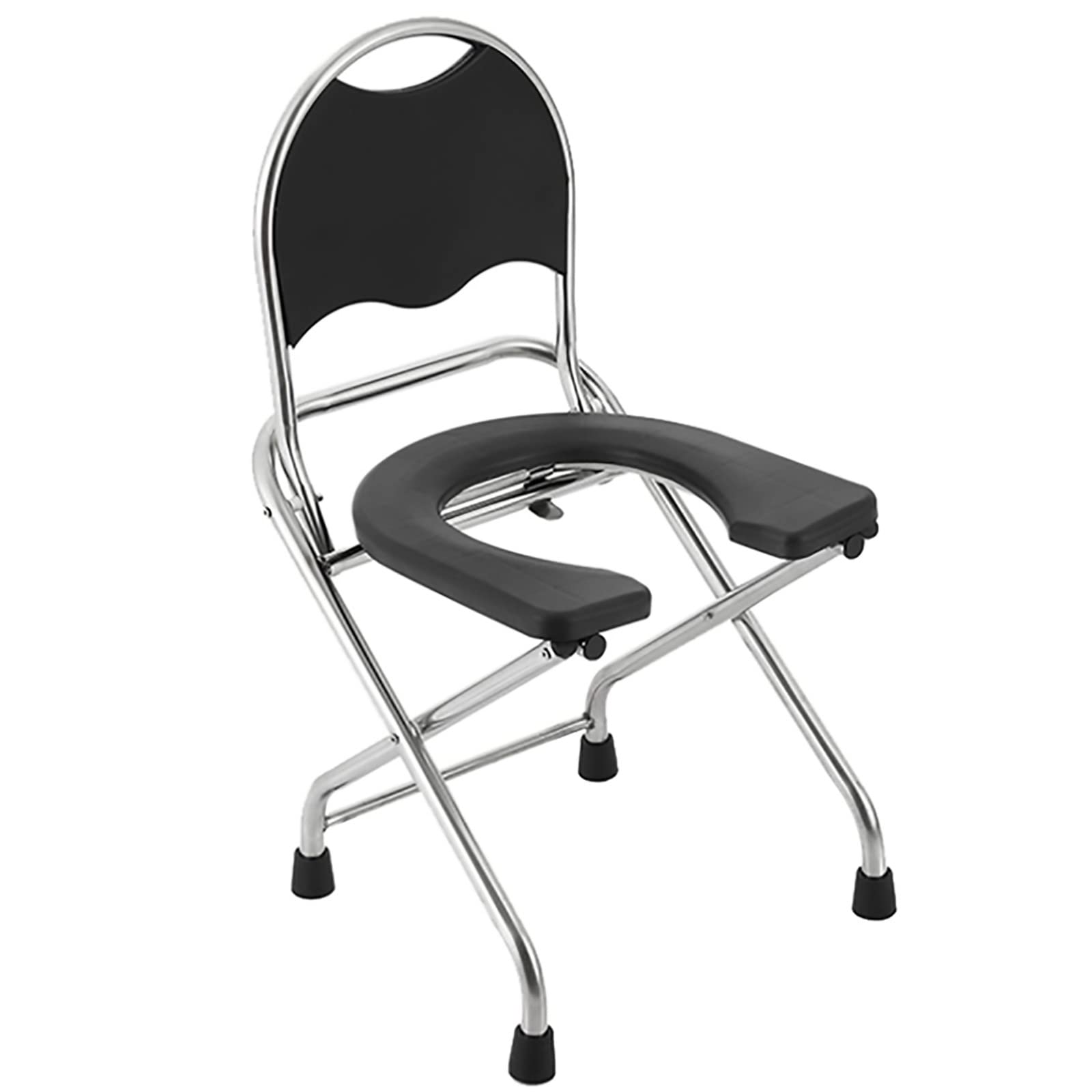 BHGFYXBS Bedside Commodes, Chair With Toilet Handicapped Folding Armrests Ergonomic Seat Non-Slip Feet Perforated Folding Portable Toilet Chair,Multicolored-B,Multicolored-B,Multicolored-B