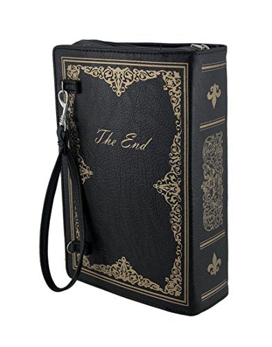 Once Upon a Time Storybook Look Structured Cross Body Purse Black2