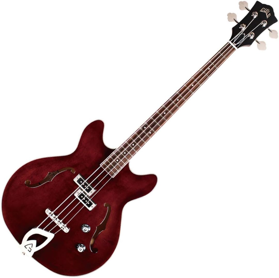 Guild Starfire I Bass - Corpo Semi-Oco Cereja Vermelho