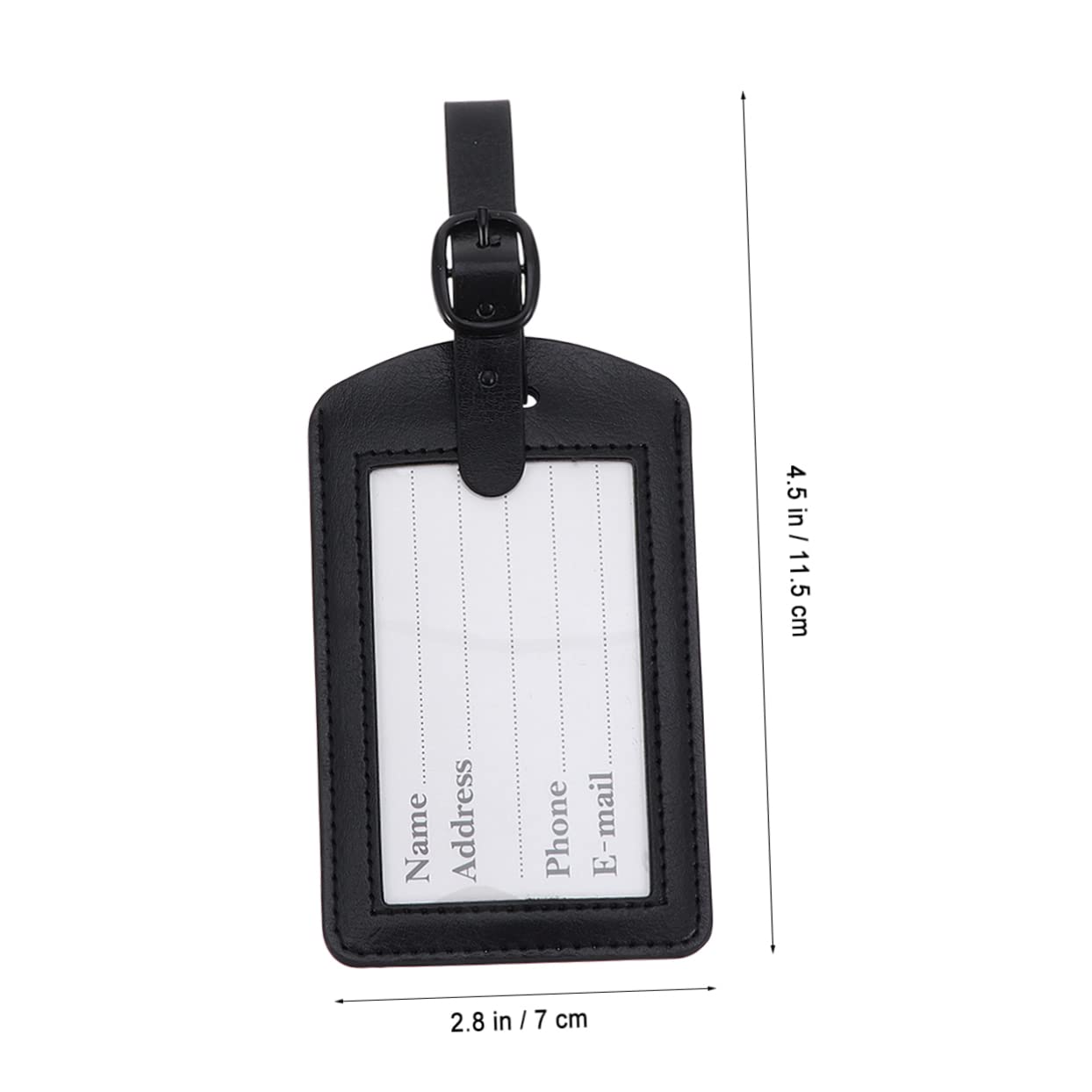BESPORTBLE 2 Set Etichette Per Bagaglio in Pu Targhette Identificative Per Valigie Pratiche E Riutilizzabili Facili in Design E Al 5 Pezzi*2