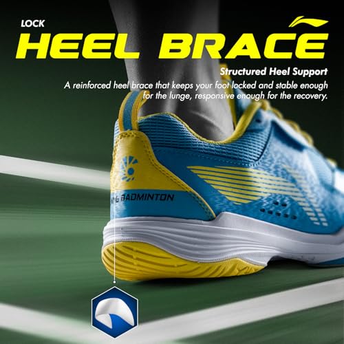 Image of Li-Ning All Round Non Marking Badminton Shoes | All Indoor Sports | Lightweight, Breathable, Grippy & Durable | High Rebound Cushioning | Stable Heel Support