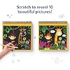 Skillmatics Scratch Art Book for Kids - Animals, Craft Kits & Supplies, 30+ Scratch Stickers, Travel Toys, DIY Kit, Gifts for Boys & Girls Ages 3, 4, 5, 6, 7, 8