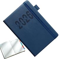 2026 Planning Schedule with Strap,A5 English Notebook Vertical
