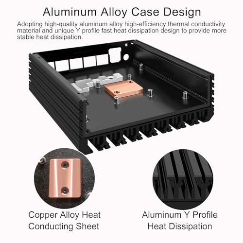 Image of 6 Ports Firewall Micro Appliance /Mini PC, 12th Gen Alder Lake N200 Quad Core Firewall Mini PC with 6x2.5G i226-V LAN DDR5 RAM, Support AES-NI VPN OPNsense, Barebone
