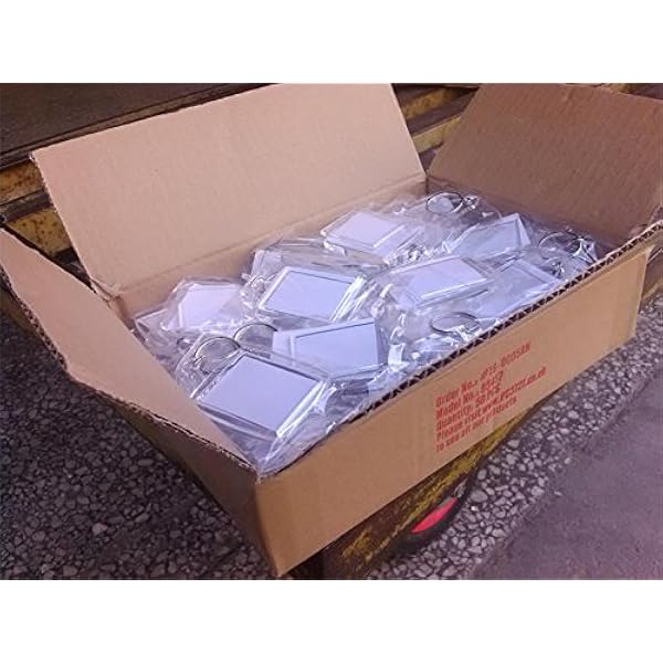 200 pasfoto blanco sleutelhangers 45 x 35 mm inzetstuk 95457 vervaardigd door PC3721