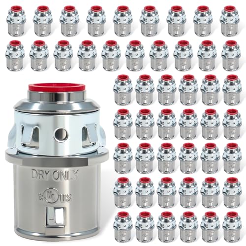 Dpwrrot 50 Pack MC Connectors 3/8 Snap in Connectors Zinc Electrical Conduit Connector for Steel and Aluminum Cable Knockout Size 1/2