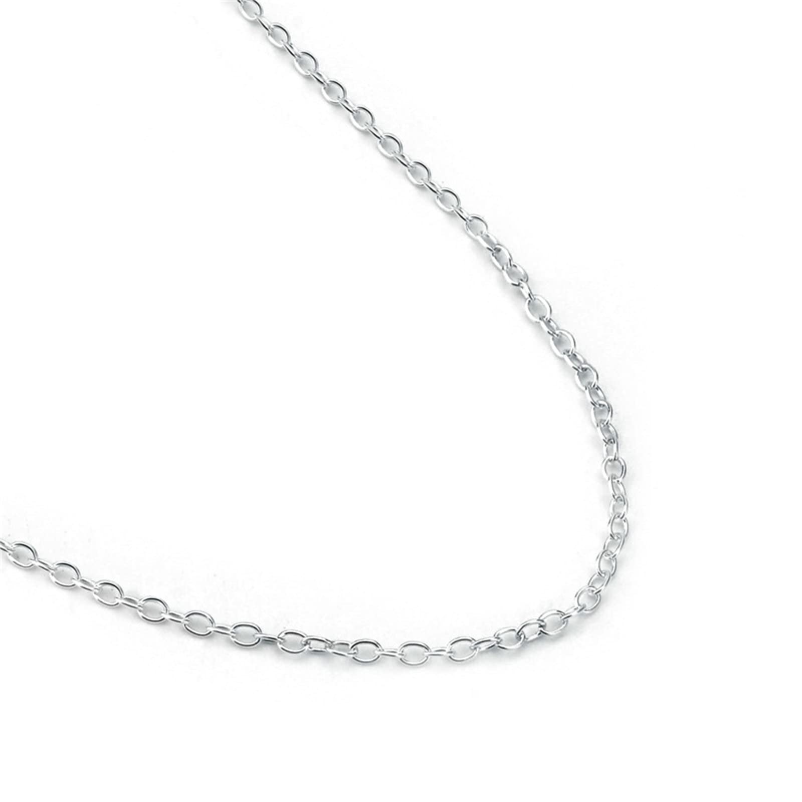 Collana in Argento Sterling 925, Catena A Scatola Collane Donna Argento Collana