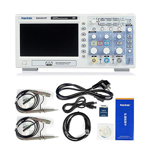 Hantek DSO5072P Digital Oscilloscope 2 Channels 70MHz Bandwidth 1GSa/s 40K TFT Signal Waveform WVGA...