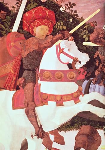 Tableau Toile la bataille de San Romano Paolo Uccello Affiche d'Art 60x90cm