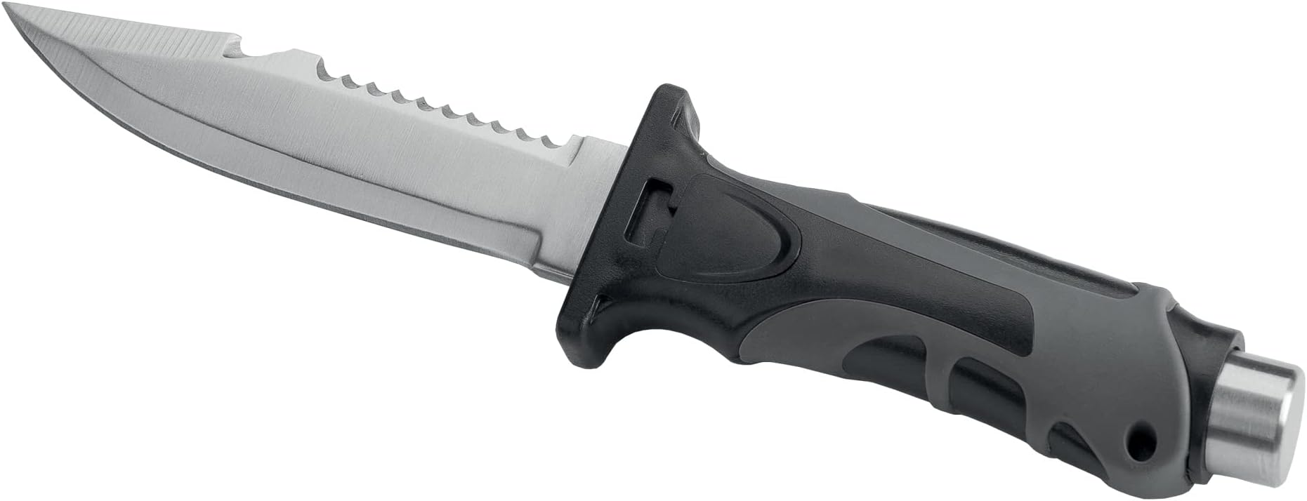 SEAC Unisex 0550017520000a Hammer Diving Knife for Apnea and Scuba Diving Dagger with Straps, Black, One Size UK