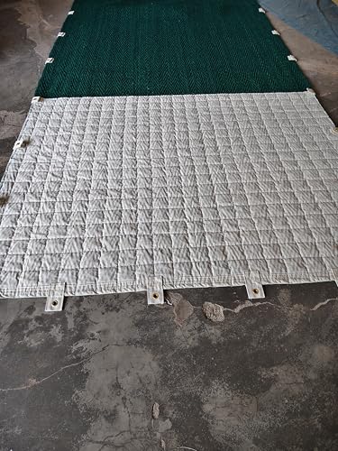 Image of Mat Cricket Pitch Mat, Green Canvas Fixed, 8ft x 33ft