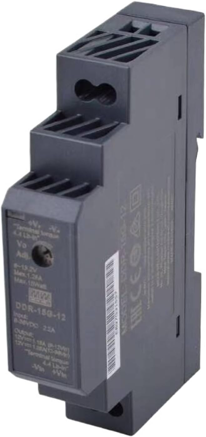 1PCS DDR-15G-12 12V 1.25A 15W DIN Rail Type DC-DC Converter Single Output Switching Power Supply