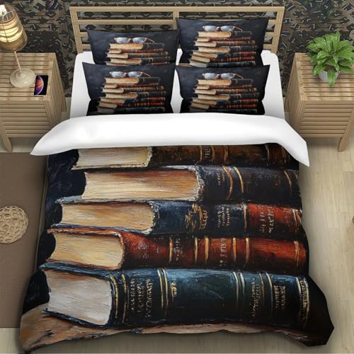 Housse de couette camping-car vintage 3D parure de lit douce double 200x200 - 5