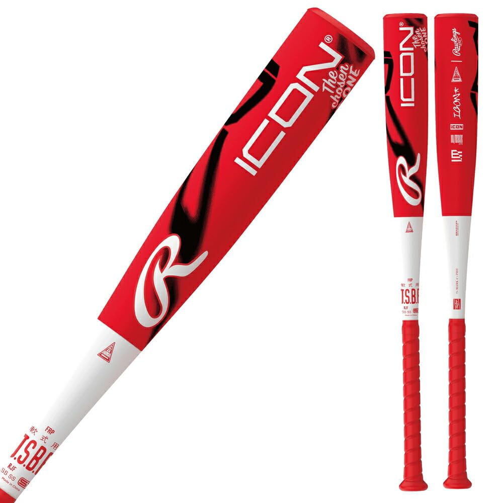 Amazon | ローリングス 軟式バット br6ione レッド/ホワイト 限定