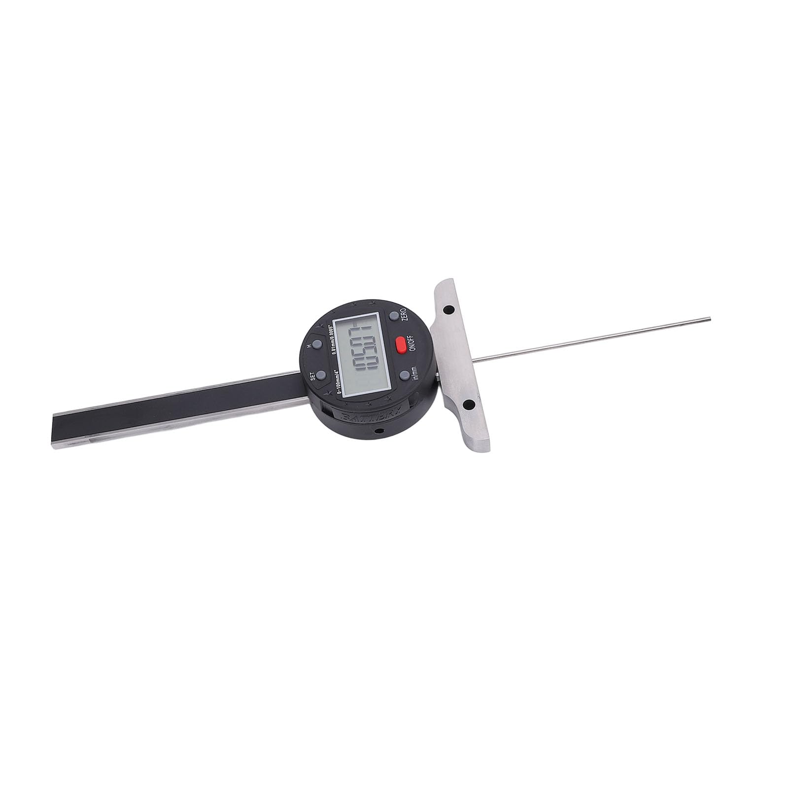 Socobeta Medidor de Profundidad Electrónico de Alta Precisión, Medidor de Profundidad Digital de 0,01mm para Carpintería, Construcción Automotriz, Rango de 0-100mm