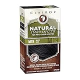 Clairol Natural Instincts Semi-Permanent Hair Color For Men, M19 Black Color, 3 Count