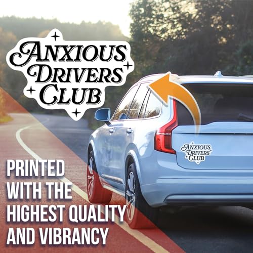 Image of Ad Astra Graphics Anxious Drivers Club Girlie Pop Magnet - Rectangular, Pink Vinyl, 5 inch x 5 inch, 1 Count - Automotive Magnet
